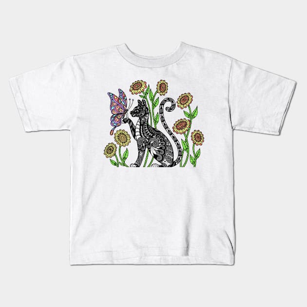 cat Kids T-Shirt by MGphotoart